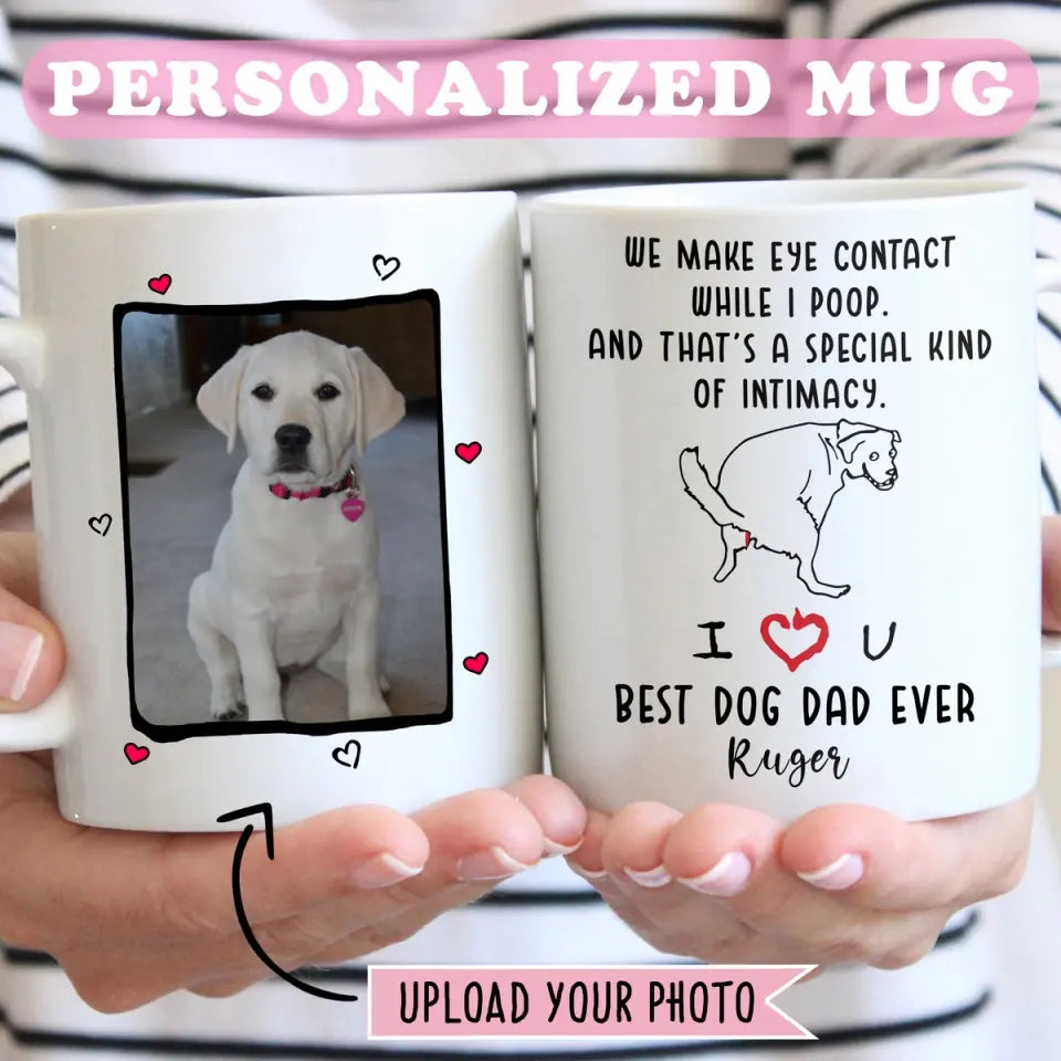 Customized Dog Poo Mug - Upload A Picture & Personalized Name