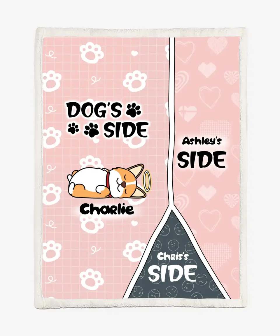 Personalized Pet Blanket For Pet Lovers - Lazy Pets - Choose Up To 5 Pets/Dogs/Cats