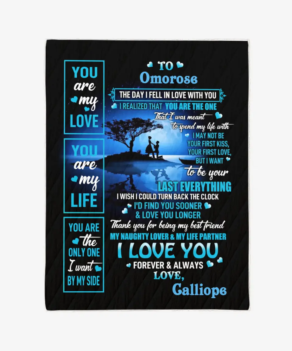 You Are My Love Sherpa Blanket - Gift For Couples 1