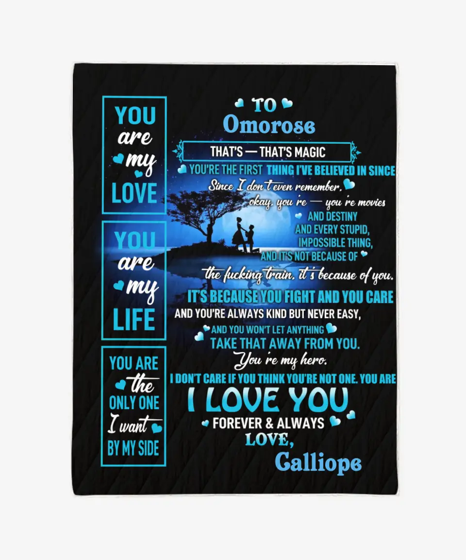 You Are My Love Sherpa Blanket - Gift For Couples 2