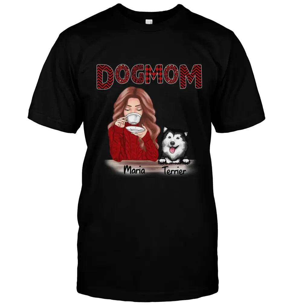 Personalized T-shirt for Pet Lovers, Best Gift With personalized Names& Pets breed - Pet Mom