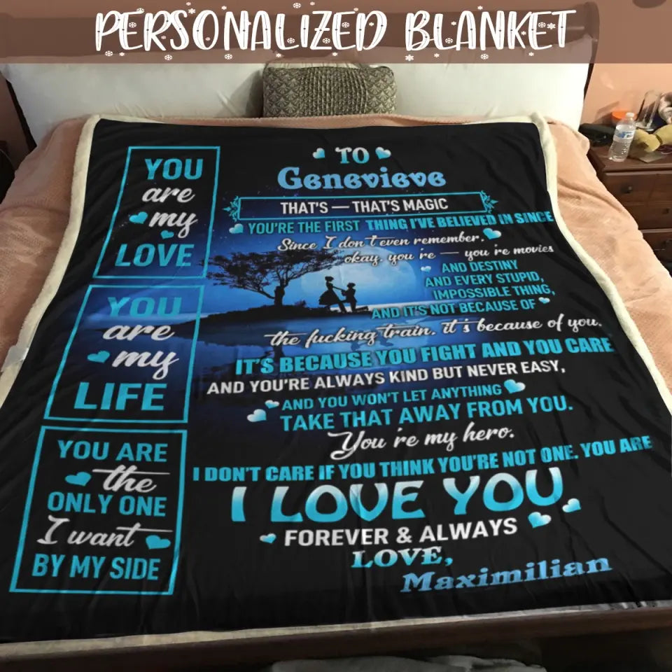 You Are My Love Sherpa Blanket - Gift For Couples 2
