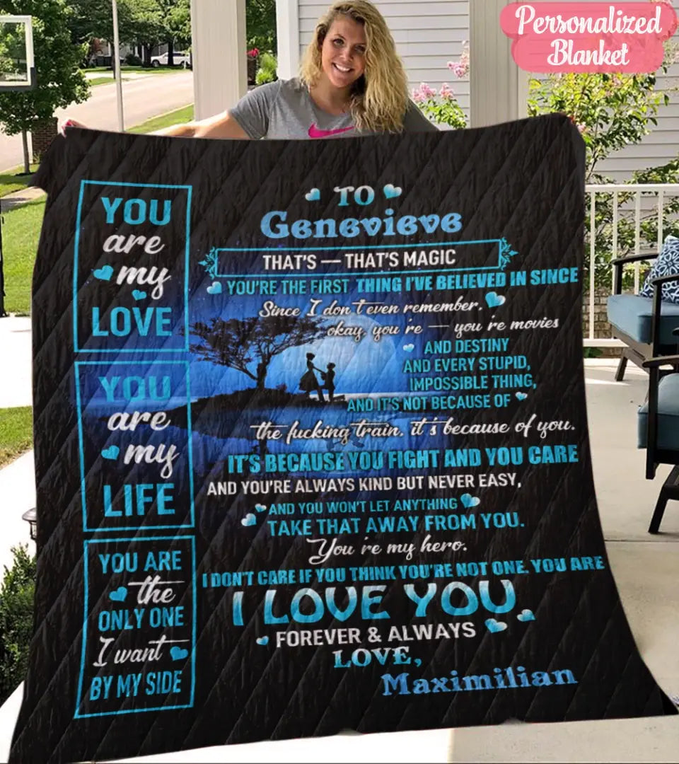 You Are My Love Sherpa Blanket - Gift For Couples 2