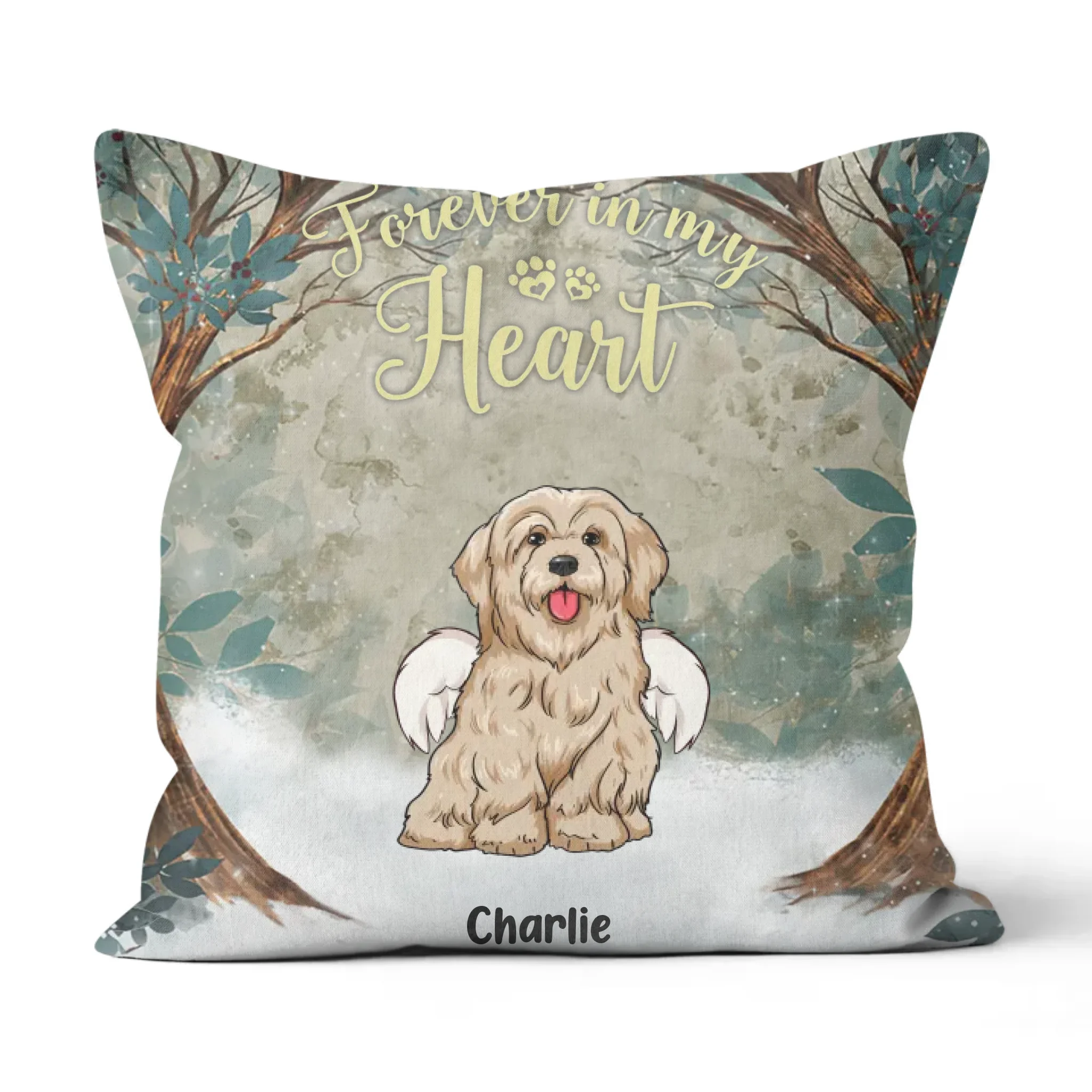 Pillow - Pet Full Body 2D Back Winter