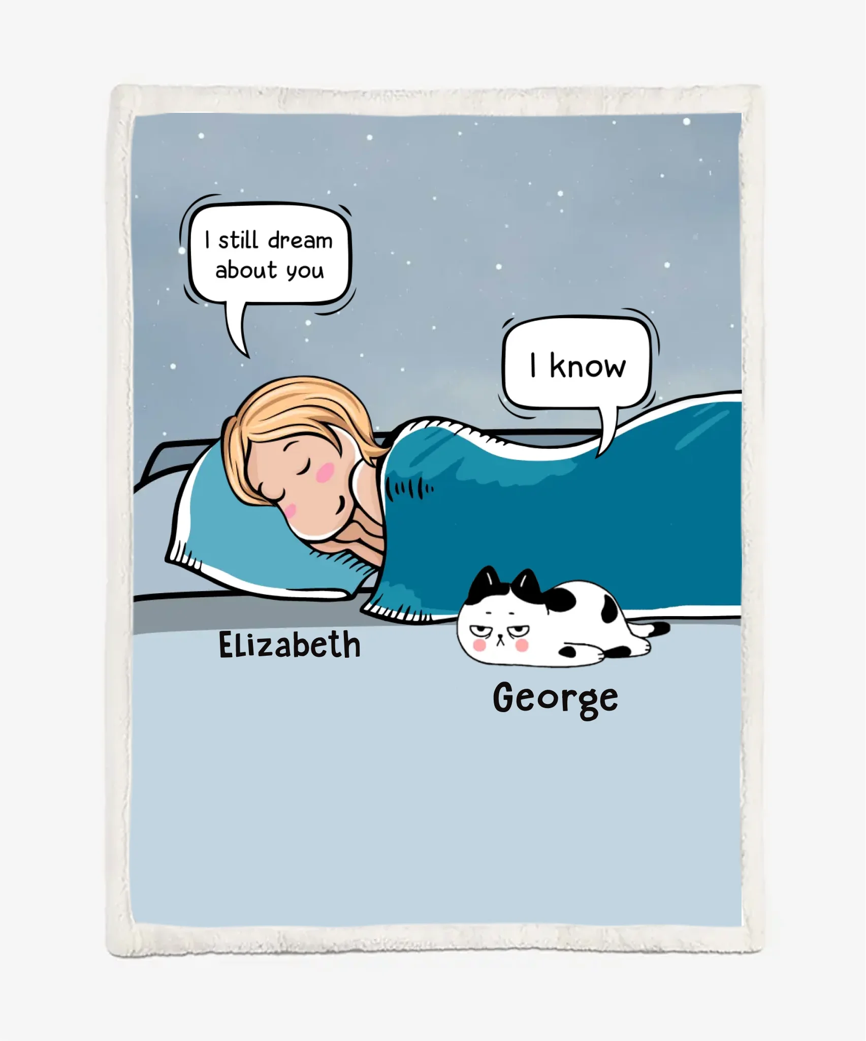 Personalized Dog/Cat Blanket - I Still Dream About You Custom Blanket - Choose Up To 9 Pets/Dogs/Cats