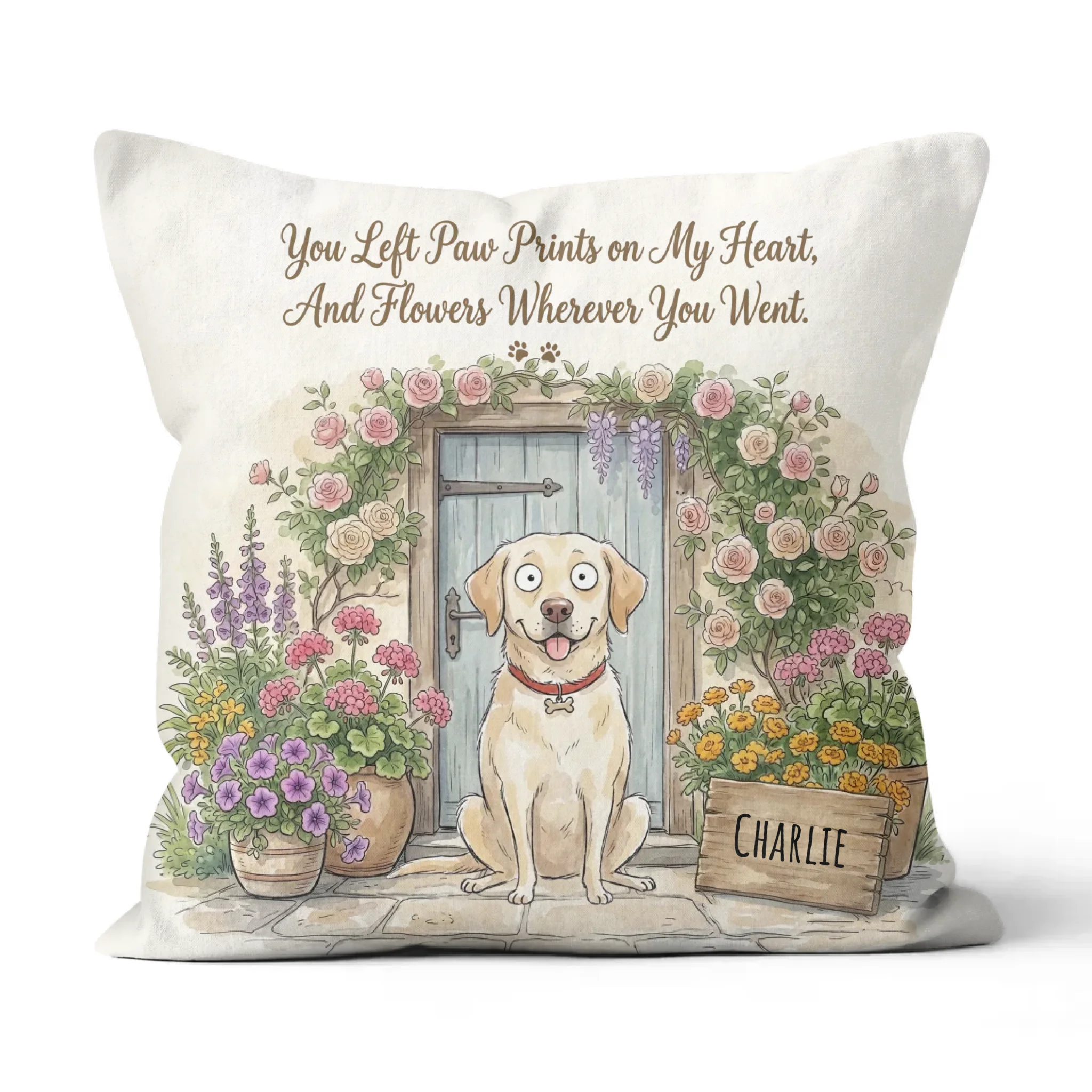 Pillow Upload Image to Customized. In Loving Memory Personalized Pillow for Pet Lover