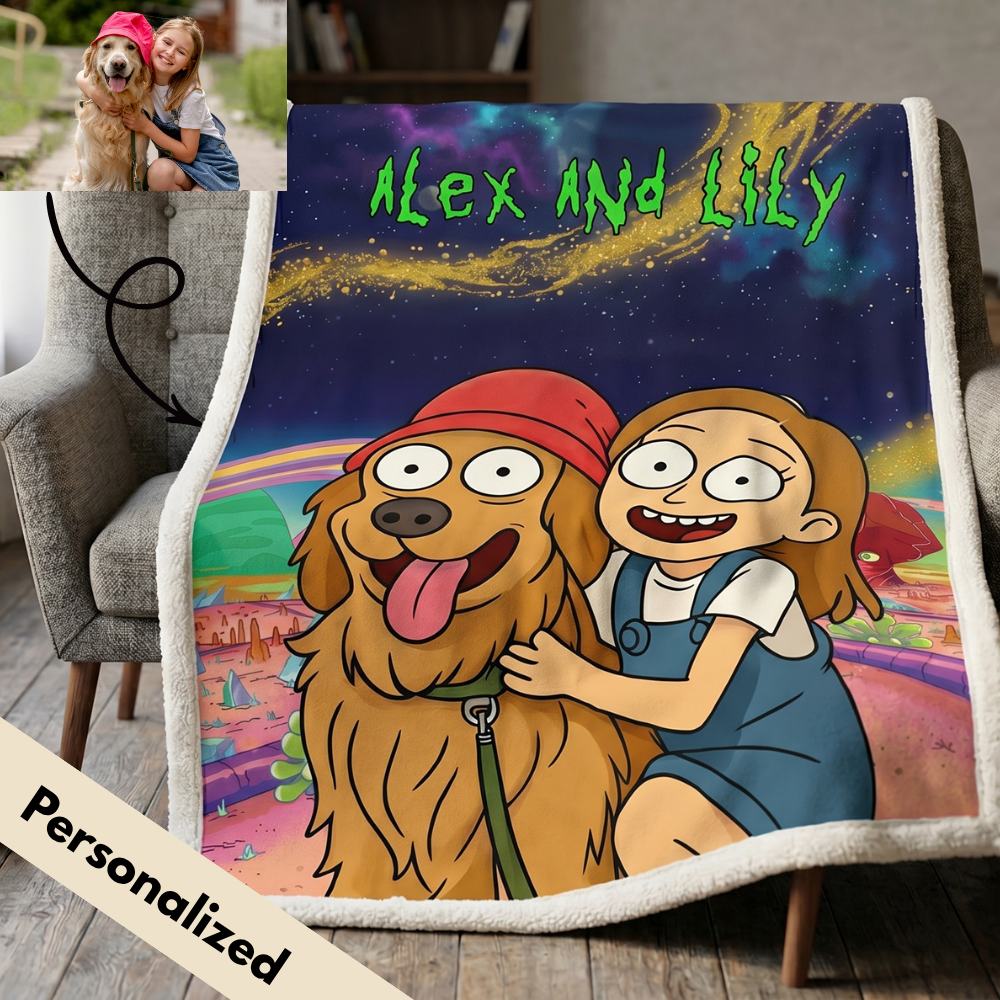 Dimension C-137 Upload Image to RM Style - Personalized Custom Blanket / Quilt