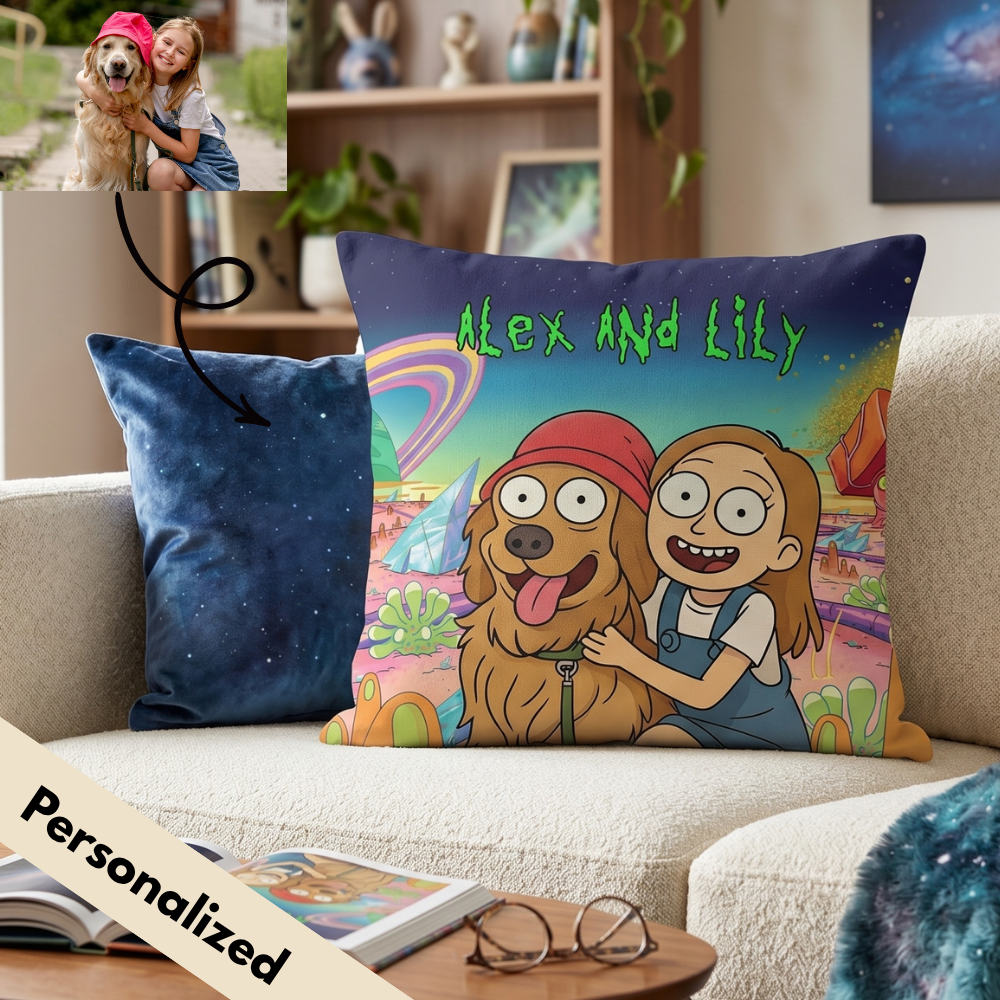 Dimension C-137 Upload Image to RM Style - Personalized Custom Pillow / Cushion